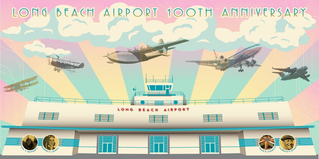 Long Beach Airport 100th Anniversary Mural